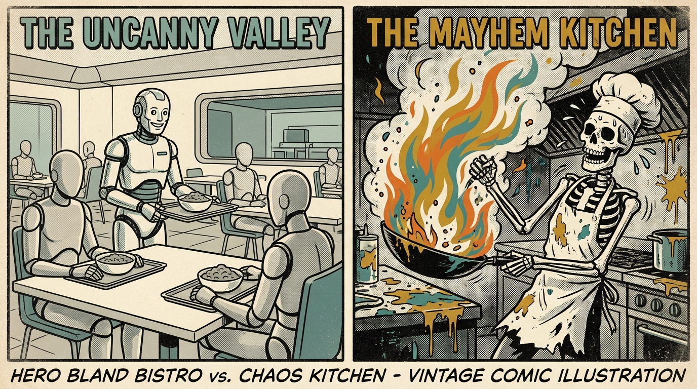 The "Uncanny Valley" of AI Copywriting: Why 90% of Brands Sound Like a Polite Intern The "Uncanny Valley" of AI Copywriting: Why 90% of Brands Sound Like a Polite Intern